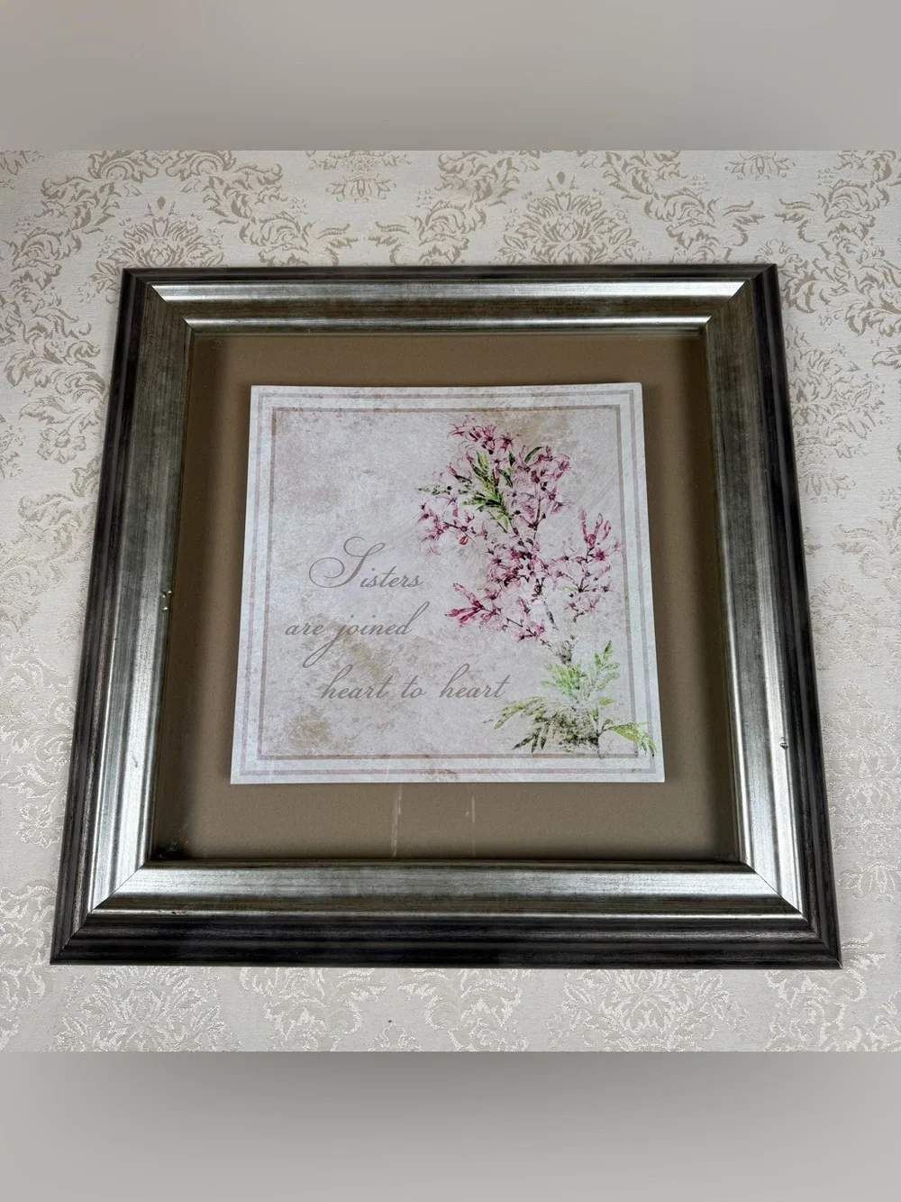 Kirkland’s Framed 'Sisters Are Joined Heart to Heart' Wall Art - Gift